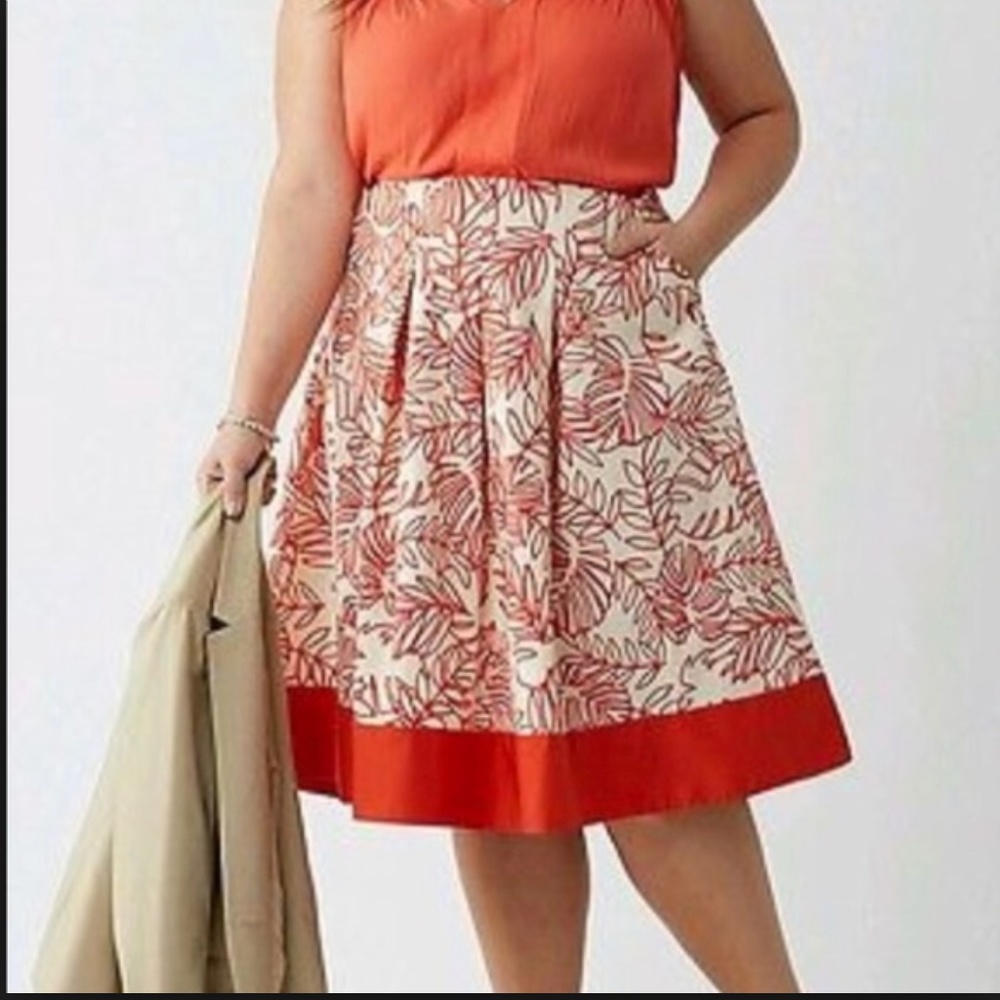 Lane Bryant size 26 linen blend skirt NWOT